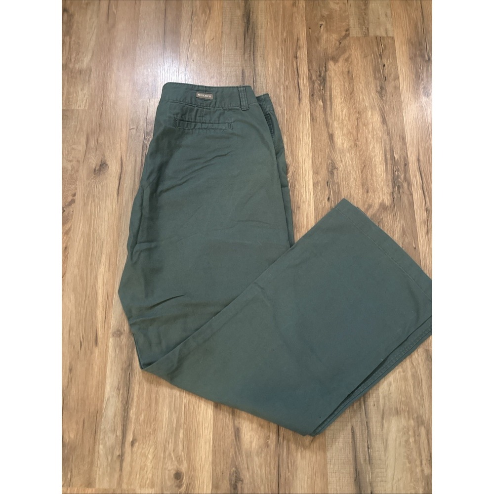 Woolrich Women's Sage Casual Relaxed Fit Pants Size 16 Mallard Green Gorpcore